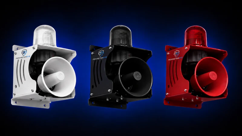 PerimeterEye siren and strobe units